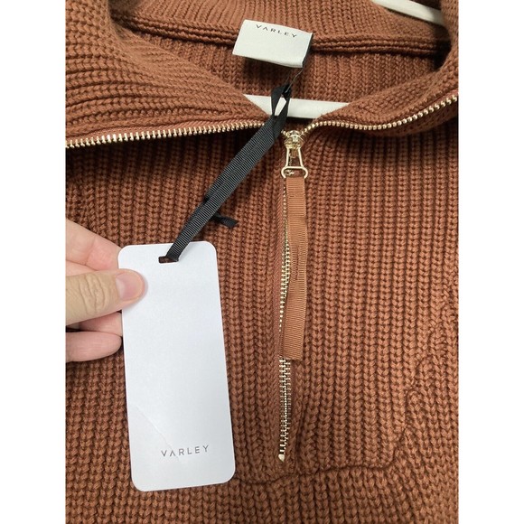 Varley Brown Cowl Neck Sweater - Picture 4 of 9